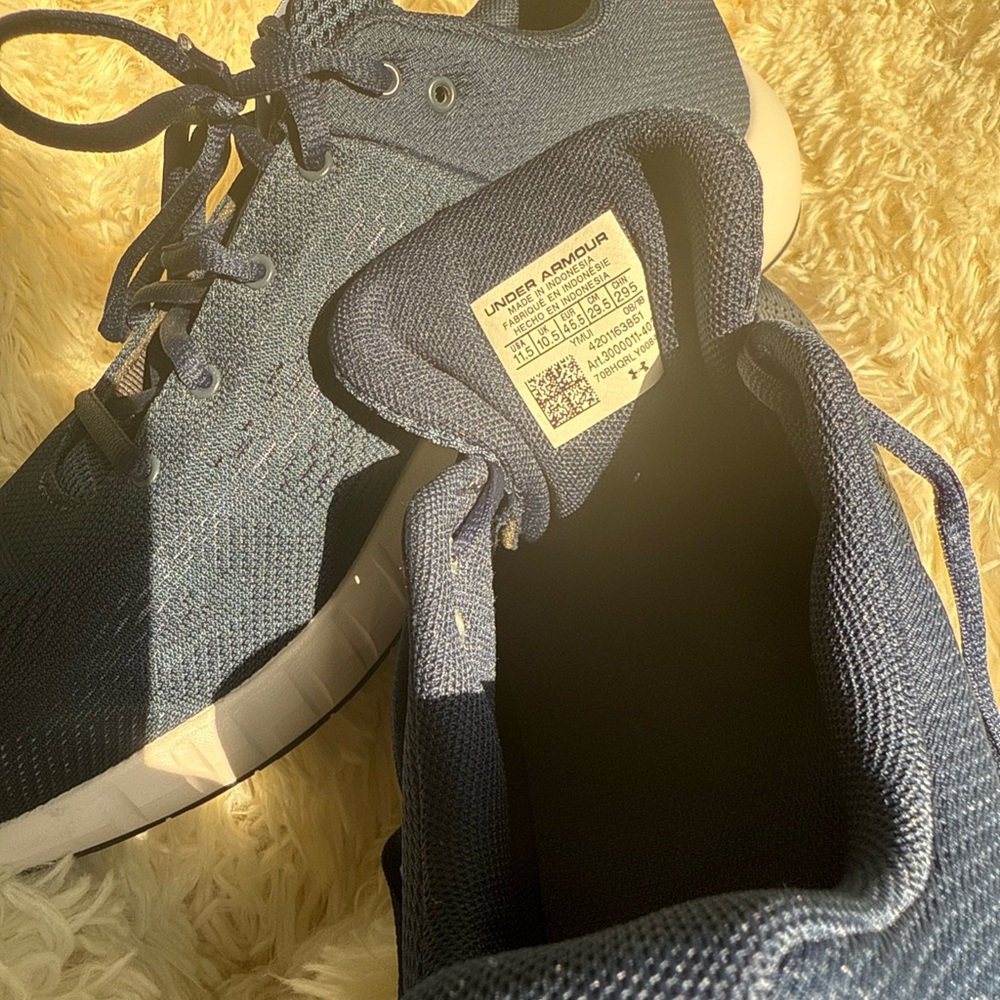 Under Armour Blue Athletic Shoes - Picture 6 of 7